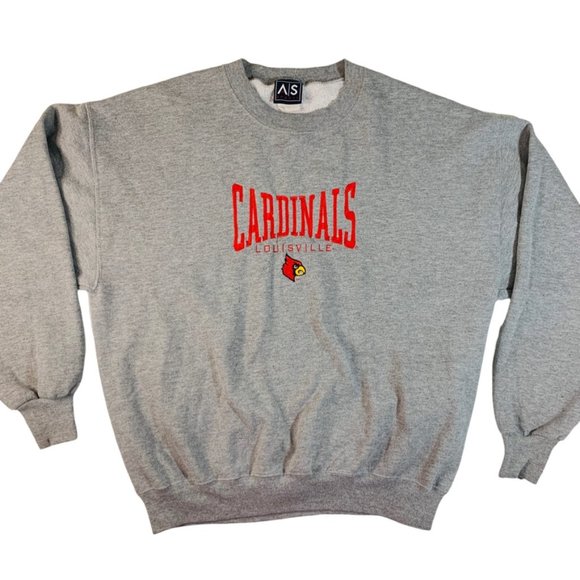 Other - Vintage 90s University of Louisville Cardinals embroidered crewneck sweatshirt
